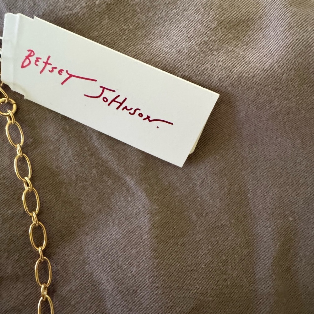 Betsey Johnson Betsey’s Sardines red can Jewels Rhinestone Fish Pendant Necklace - Picture 5 of 6